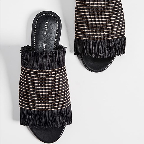 NWOT Proenza Schouler Fringe Slides Size 37 1/2 - Picture 2 of 5